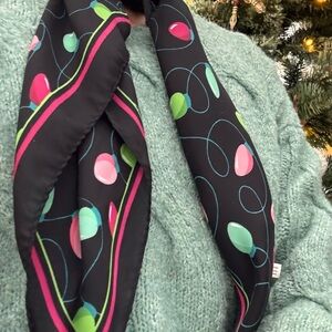 Olivia Moss Holiday Scarf with Colorful Swirls